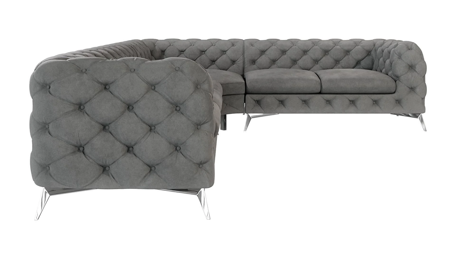 5-zitshoekbank Nora rechts velvet