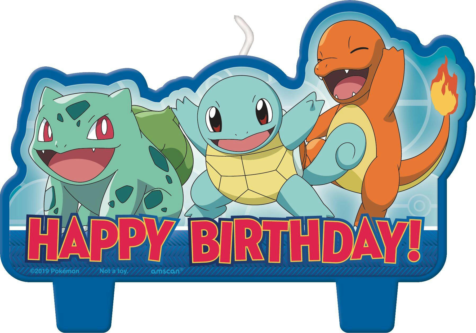 Pokémon Core Birthday Candles, 4-pk