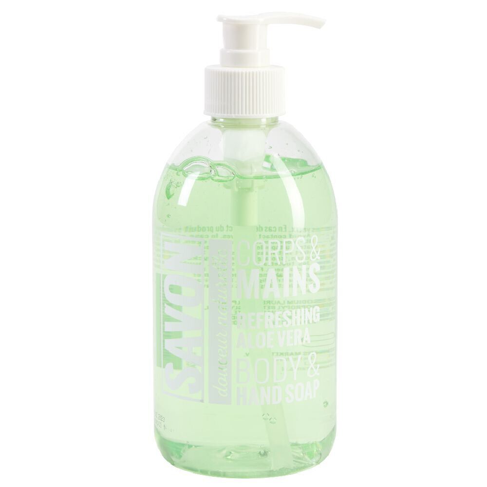 Savon liquide corps et mains parfum aloé vera 500 ml