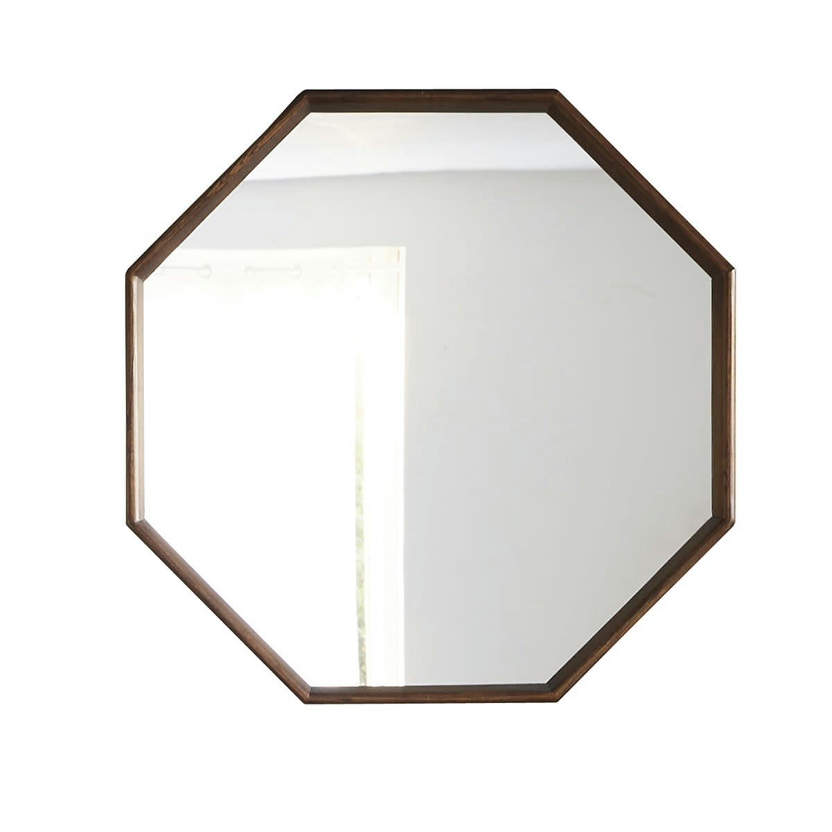 VINTAGE - Miroir en mindi massif octogonal 60 cm