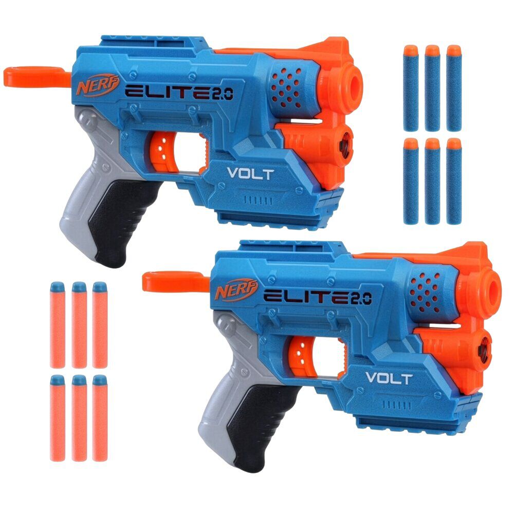 Pistolet Nerf x2 élite 2.0 Volt SD-1 avec 12 munitions 27m de portée