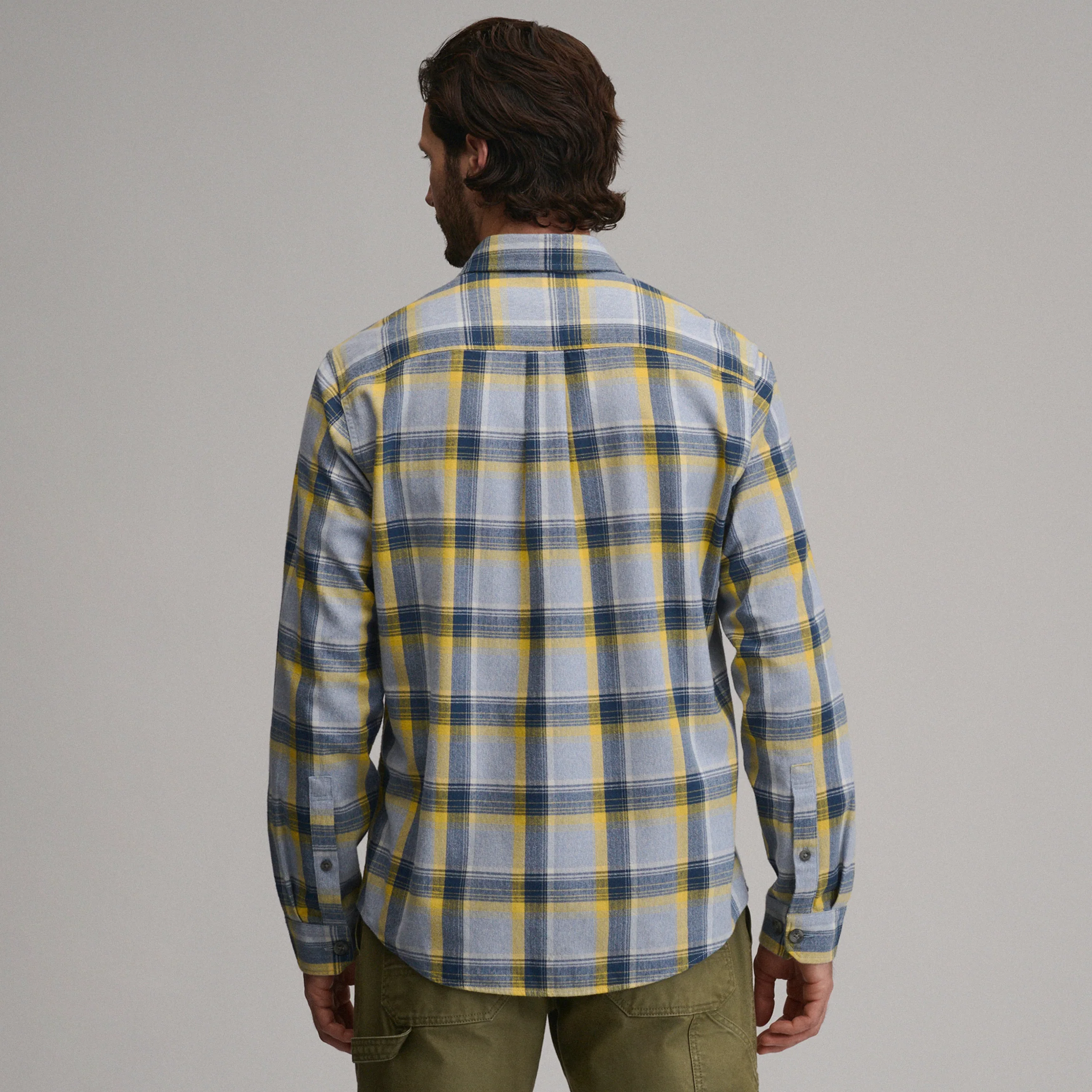 Men's Long-Sleeve Eddie's Cabin Shirt - Jaspe Flannel