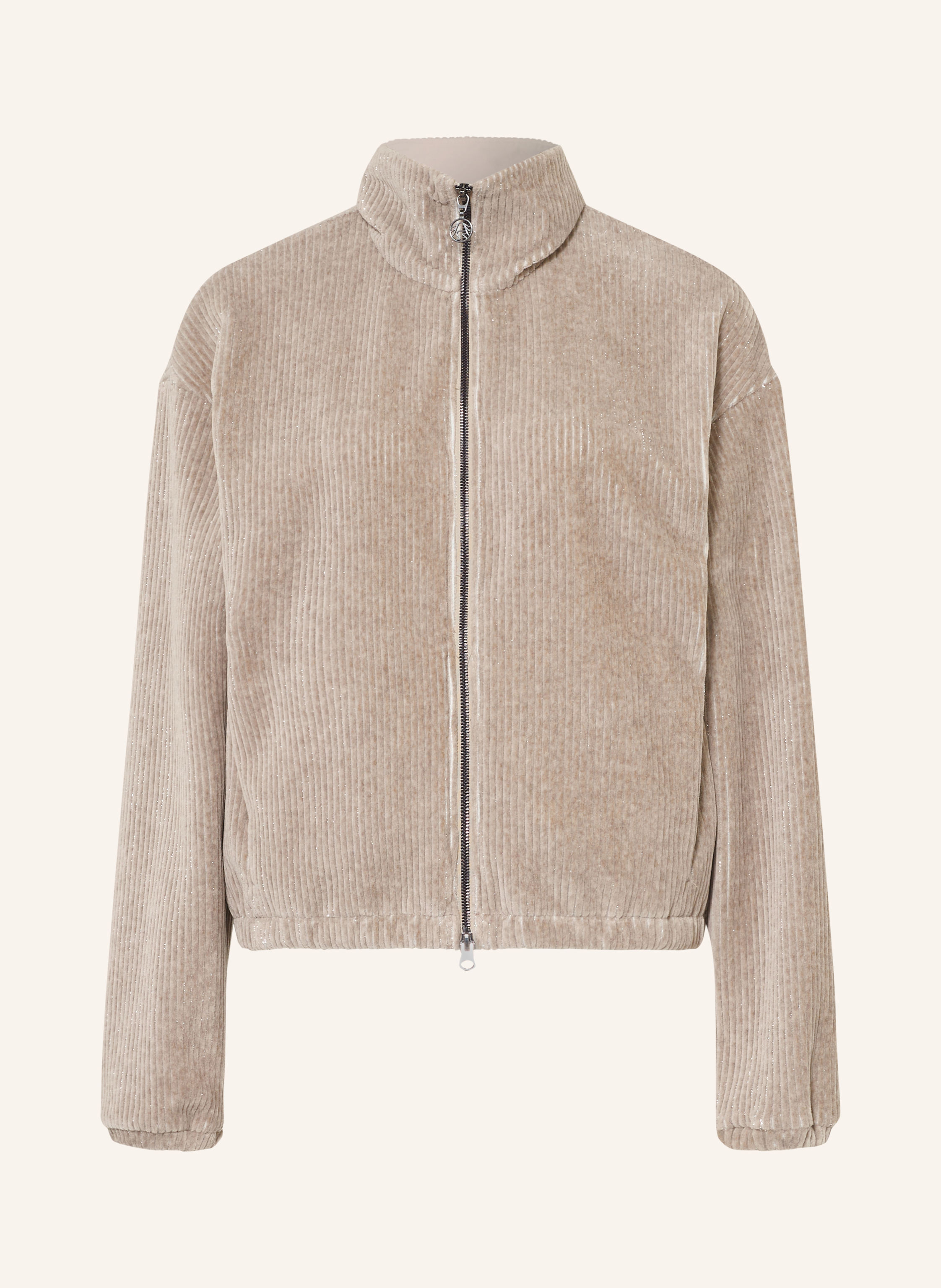 SPORTALM Sweatjacke aus Cord mit Glitzergarn