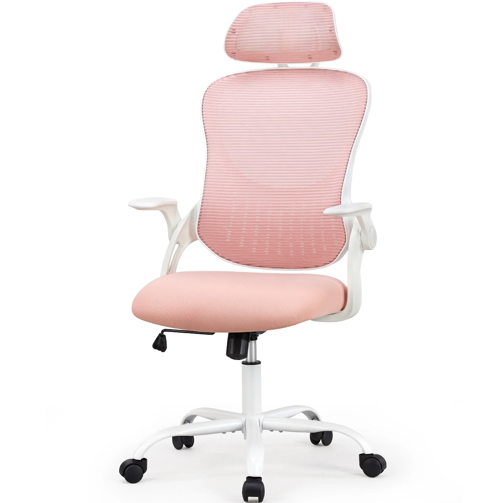 Home Office Desk Chair with Wheels, Ergonomic High-Back Mesh Rolling Work Chairs, Study Tables and Chairs with Lumbar Support