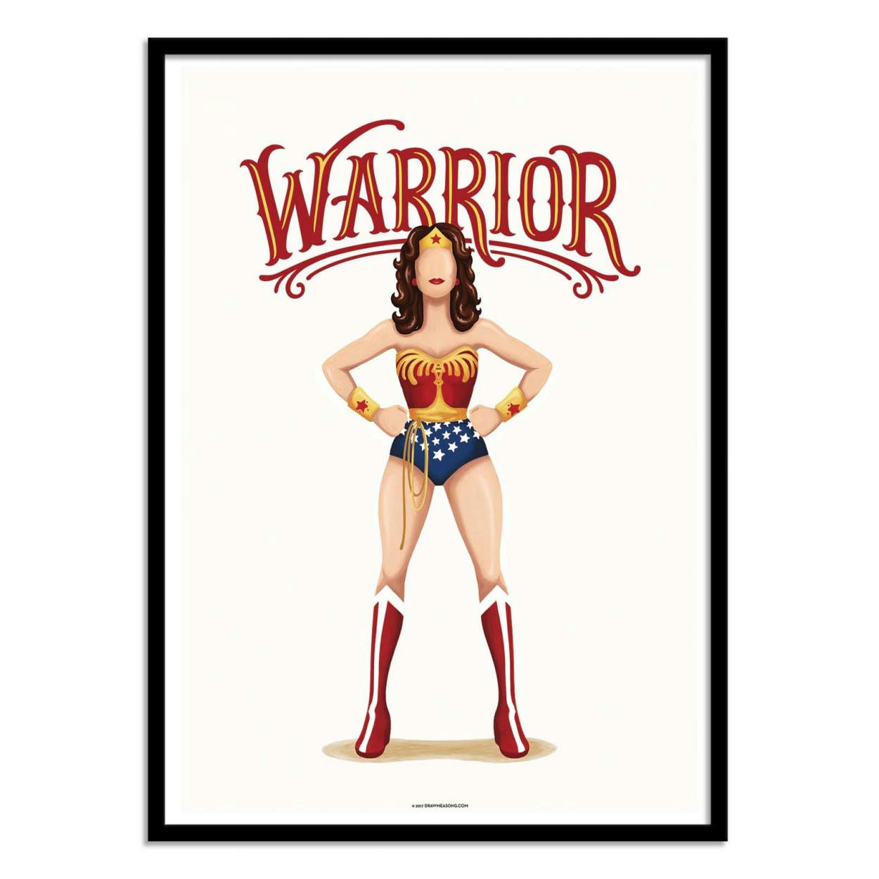 NOUR TOHME - WONDERWOMAN - Affiche d'art 30 x 40 cm