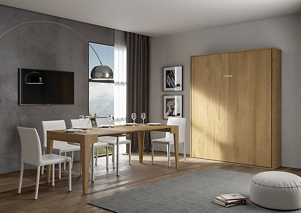 Lit double escamotable vertical Kentaro en Quercia Natura