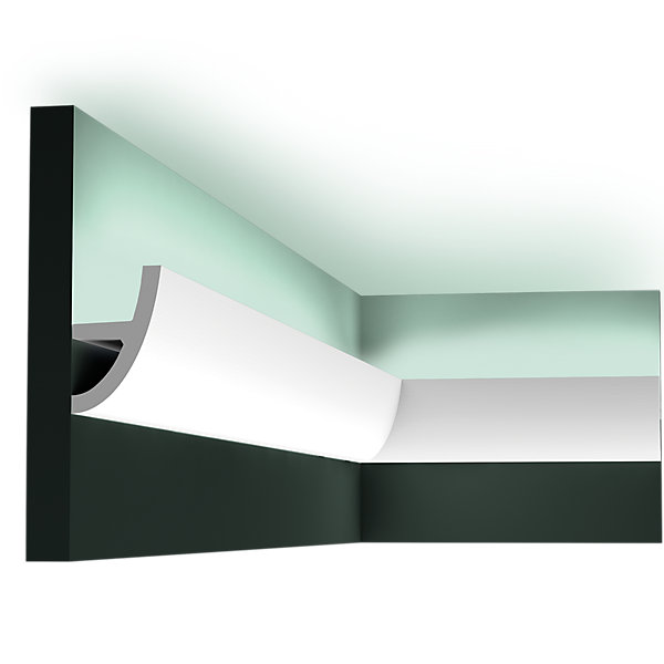 C373 Corniche Eclairage Indirect Polyuréthane Orac Decor Antonio Ulf Moritz -8x5cm (h x p) Pack 2 pièces
