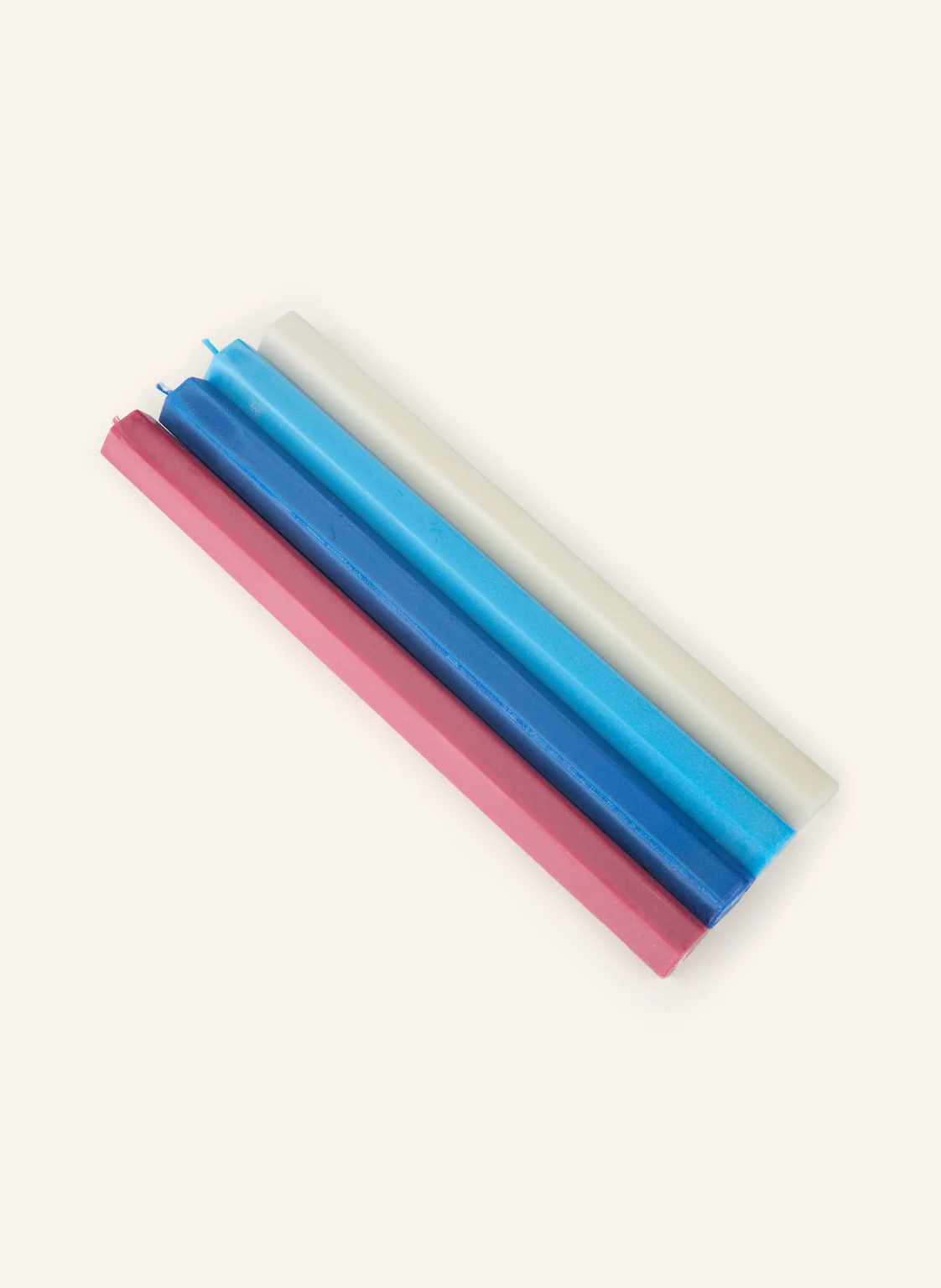 HAY 4er-Set Stabkerzen HEXAGON
