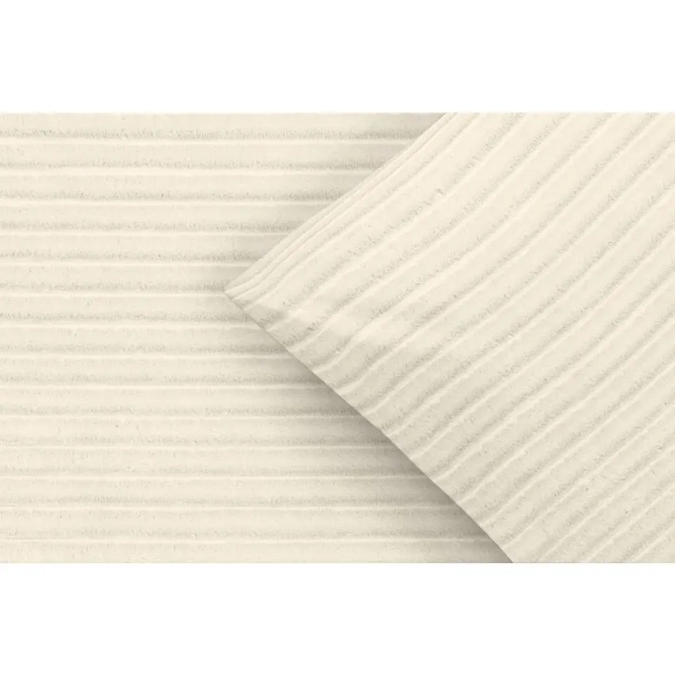 Dekbedovertrek Pluch Lines - off-white - 140x220 cm