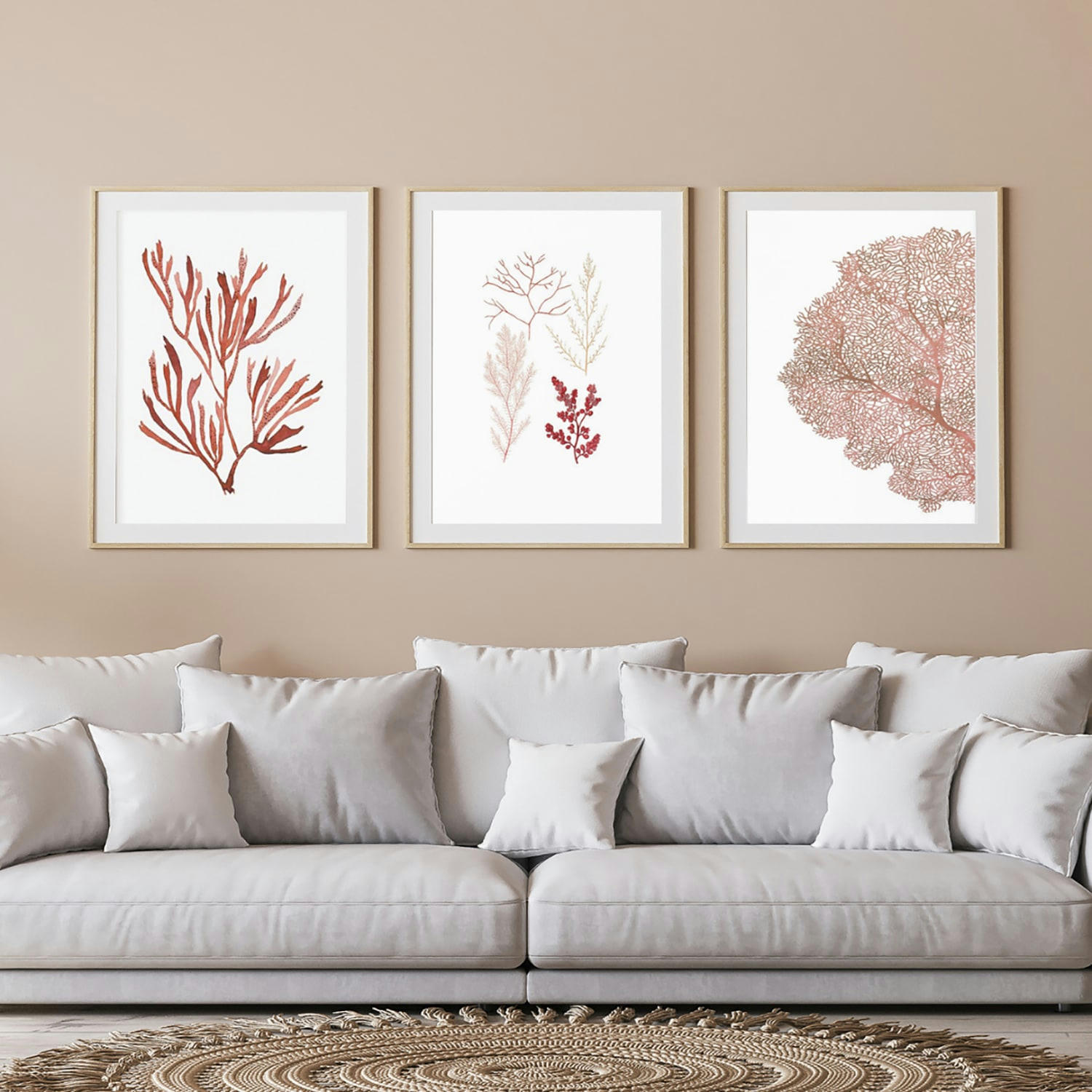 DÉCORATION MURALE - Décoration murale avec cadre en chêne - Botanique