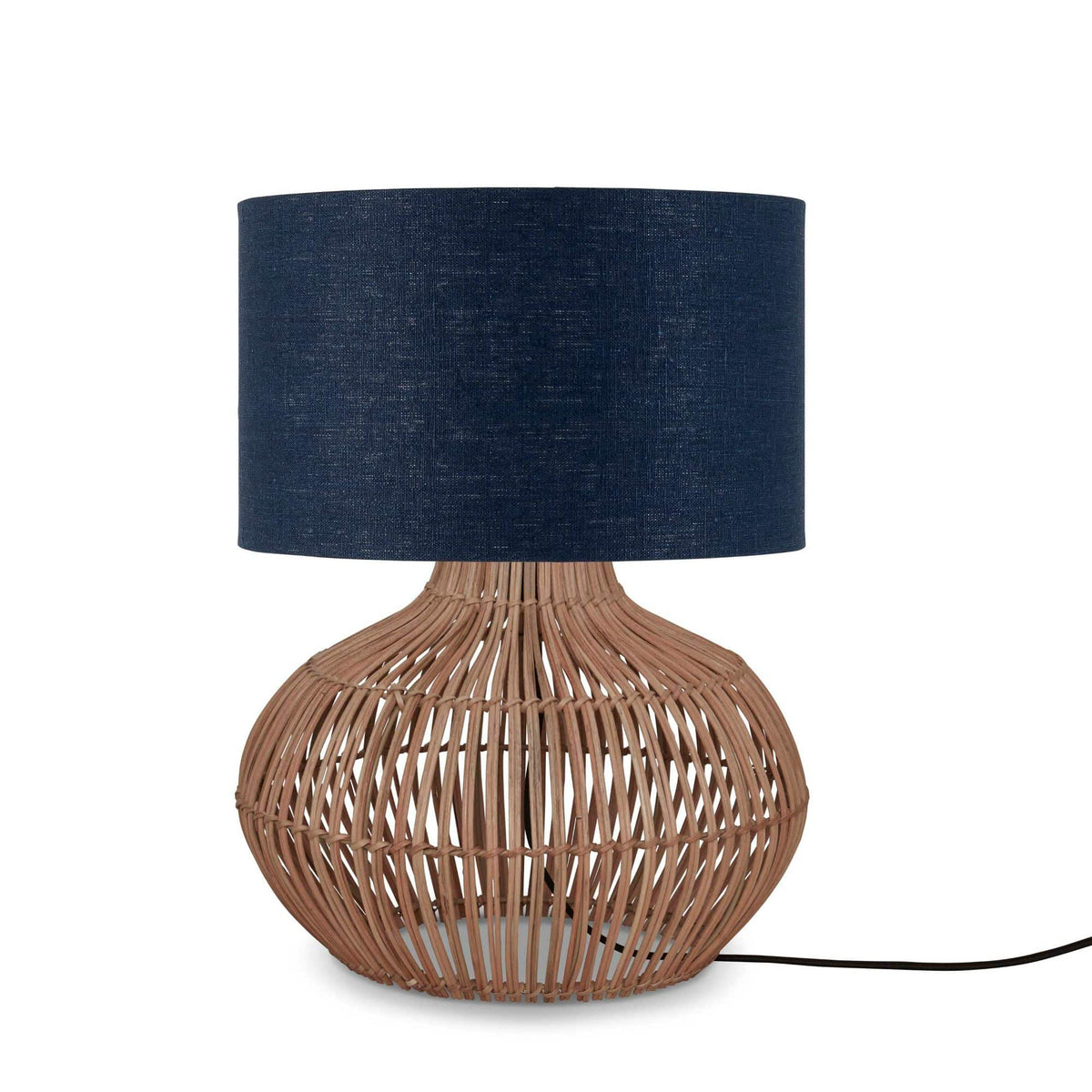 GOOD&MOJO tafellamp Kalahari - blauw - Ø32cm