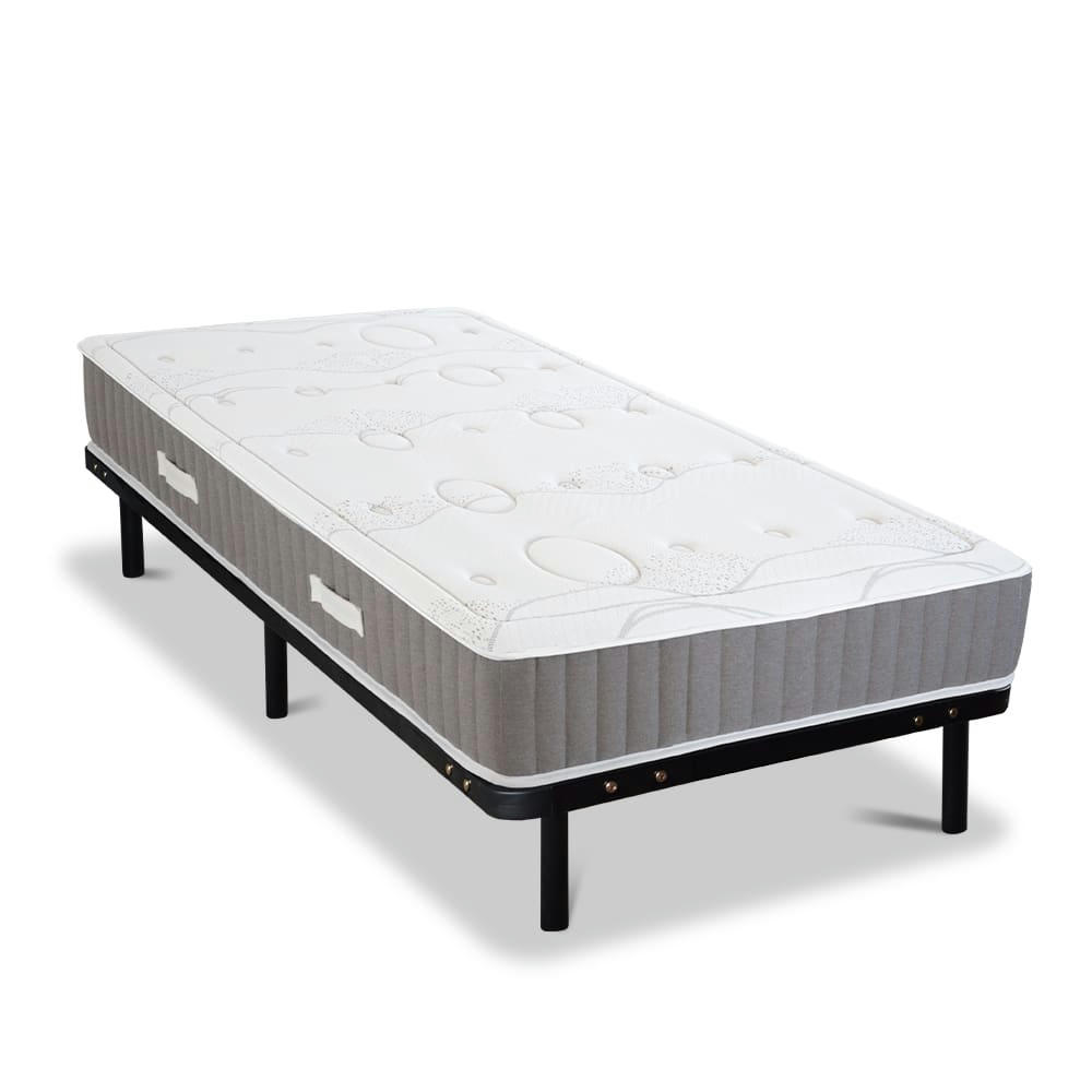 INTUITION - Ensemble  90x200  Matelas + Sommier Métal