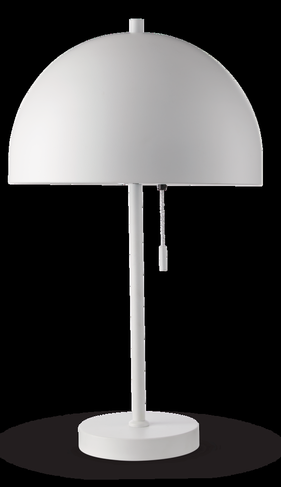 CANVAS Mushroom Table Lamp, Matte White