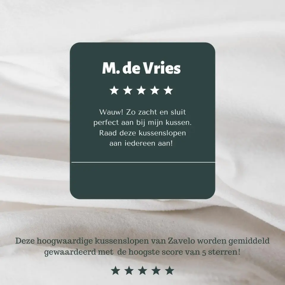 Zavelo Kussenslopen - Hotelkwaliteit - Set van 2 Stuks - Roze - 60x70cm - 100...