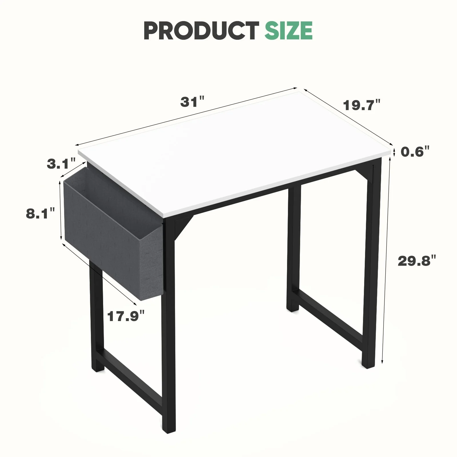 Modern Computer Desk with Storage