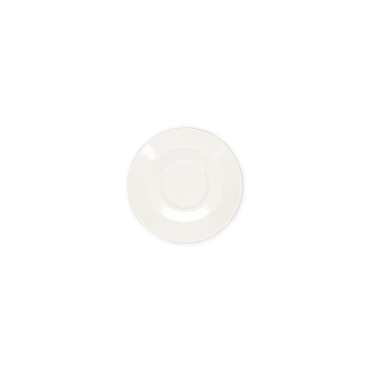 Bonbistro - Schotel 16,5cm voor kop 28cl wit Barista - Set van 6
