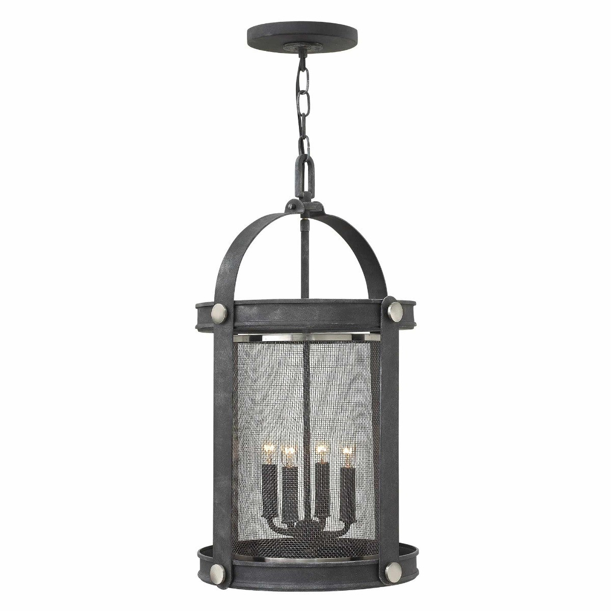 Lampa wisząca postarzany cynk Holden 4xE14x60W Hinkley