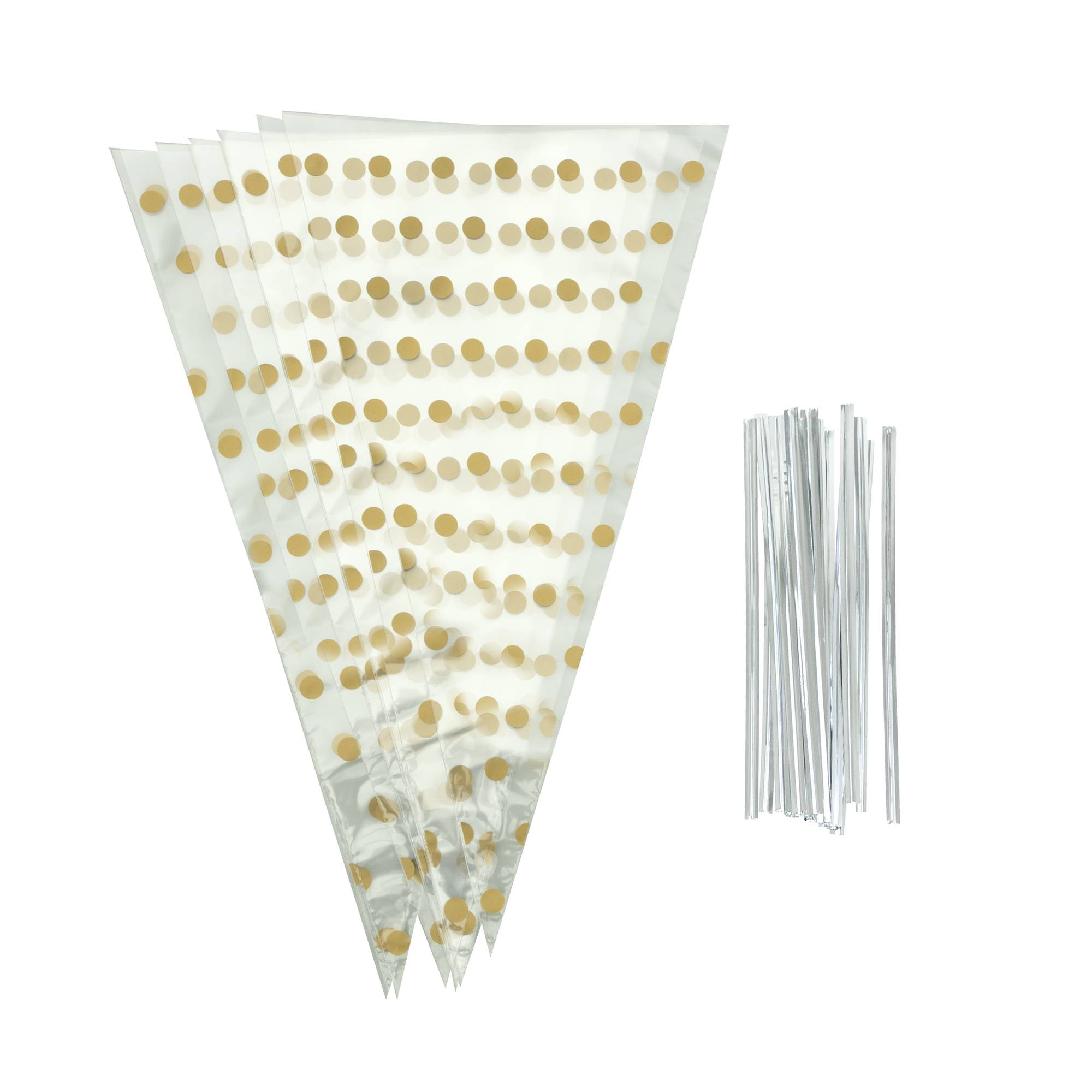 Whisk Gold Spot Cone Bags 10 Pack