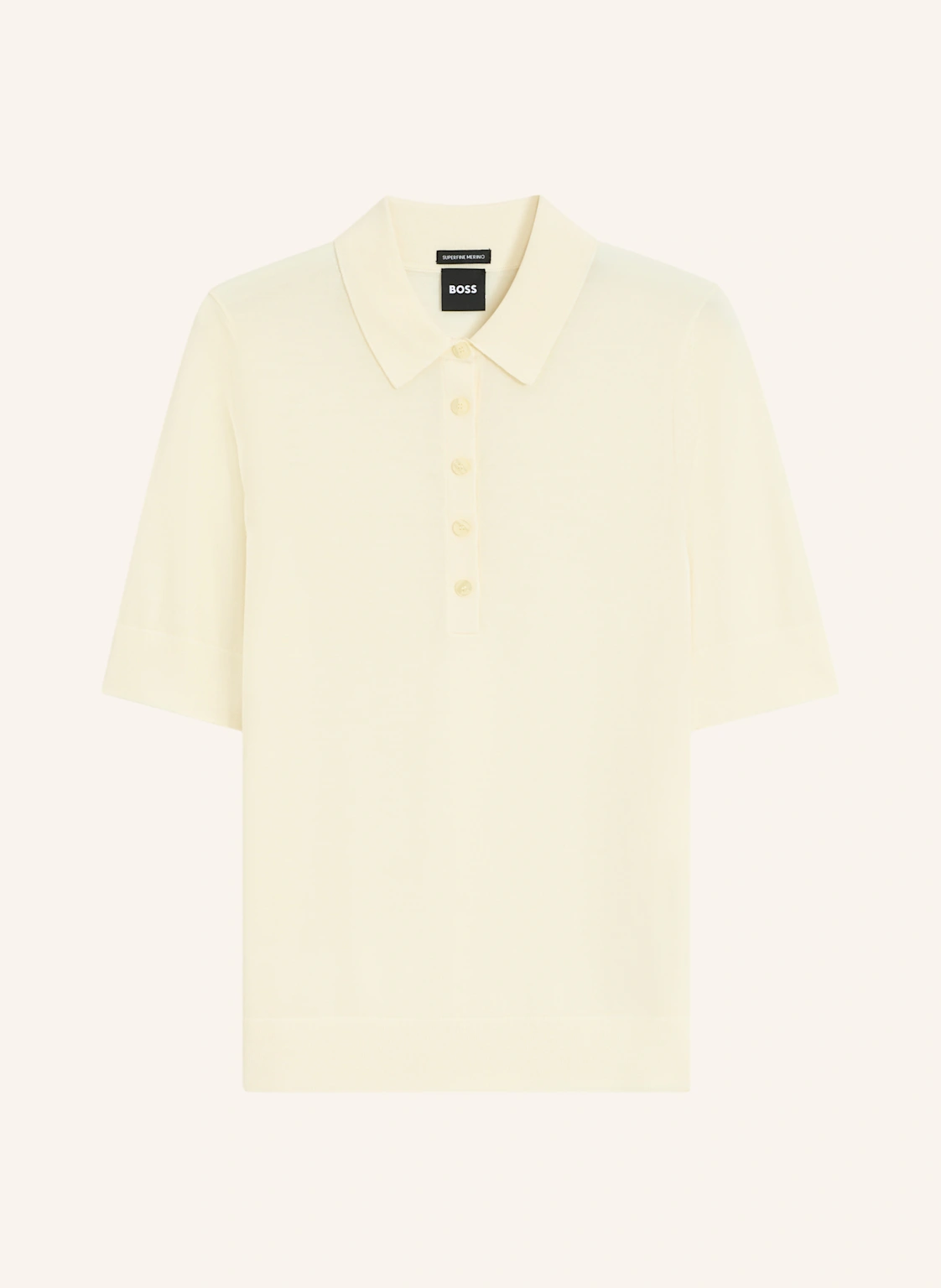 BOSS Poloshirt FIDENKA aus Merinowolle