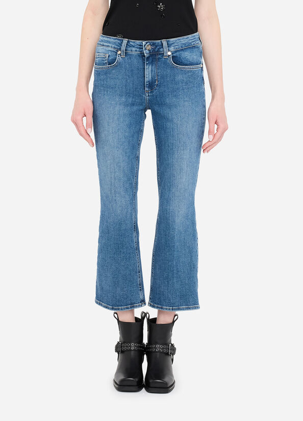 Jeans flare cropped