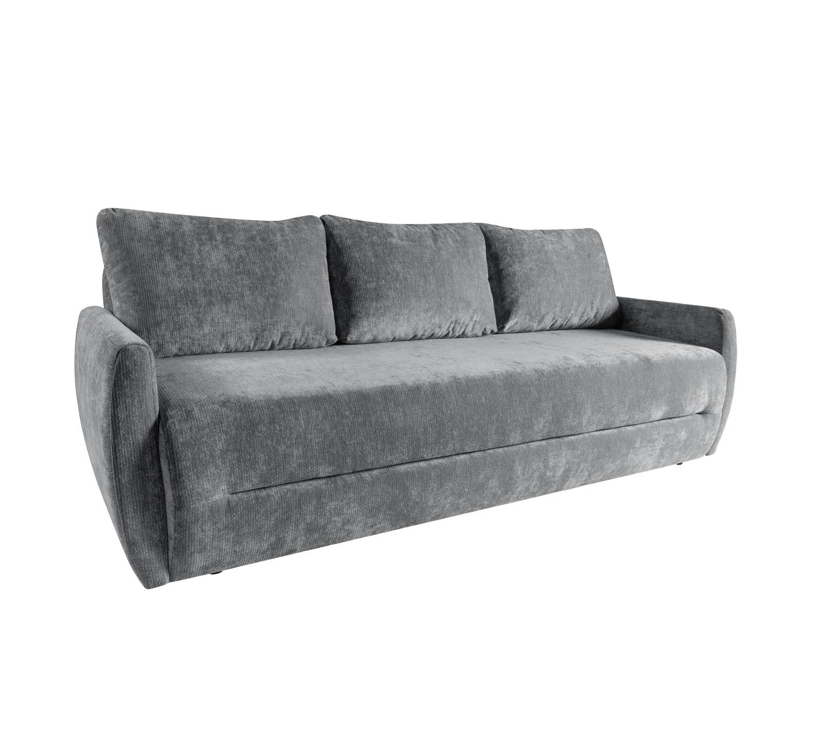 Rozkładana sofa PALERMO z funkcją spania i pojemnikiem Szara
