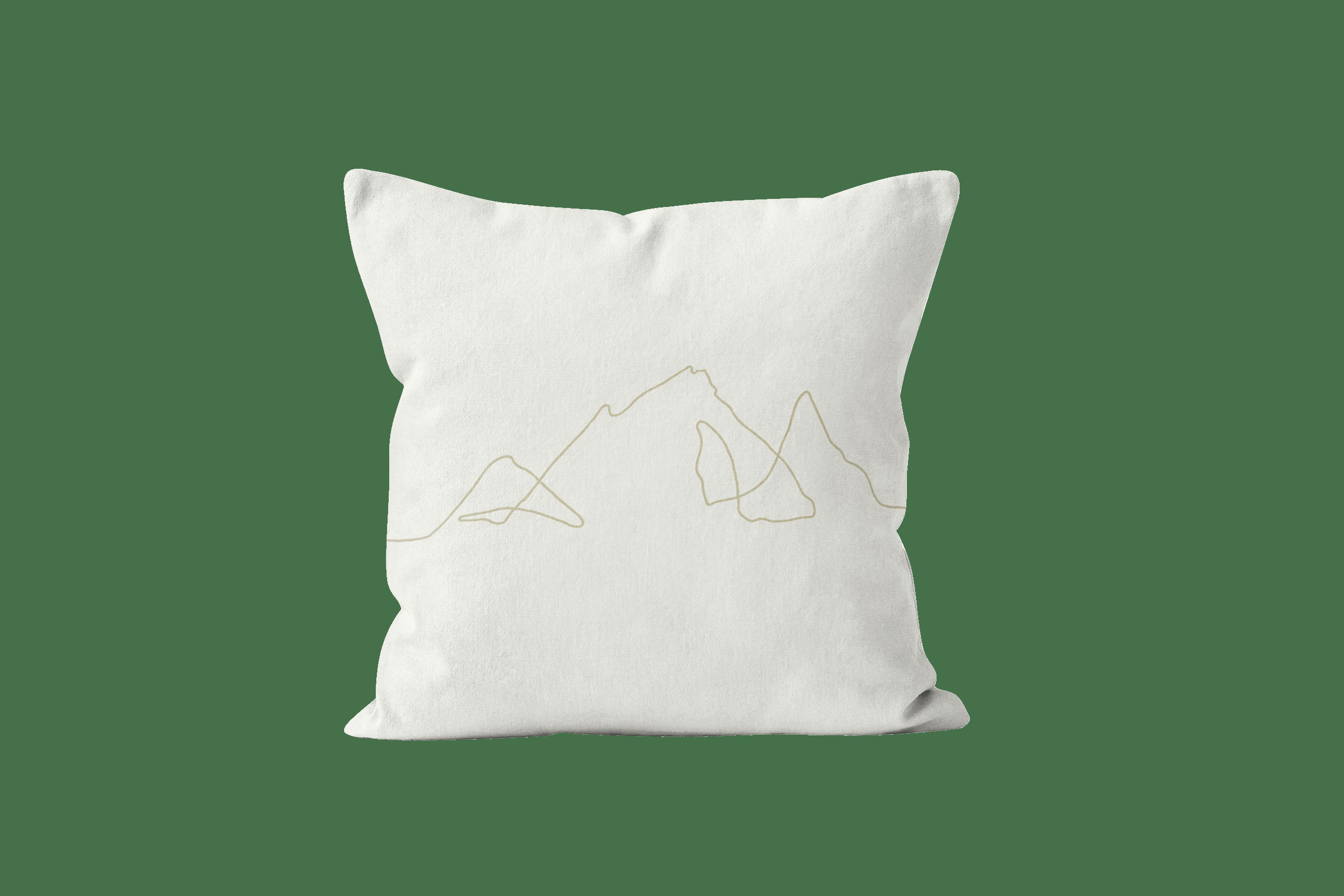 - Coussin imprimé velours Beige 40x40cm