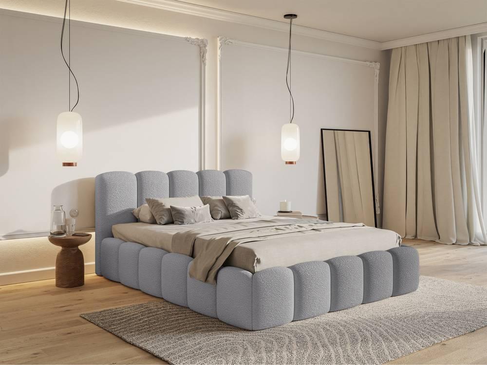 Bedframe Chloe II bouclé met opbergruimte 140 x 200 cm