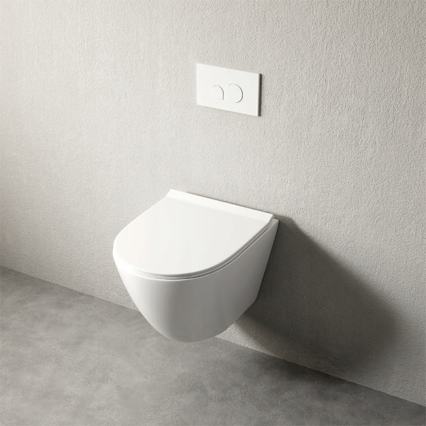 Wolnoopadająca miska wc rimless duroplast 49 cm