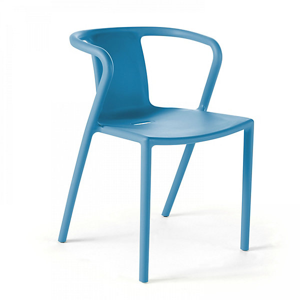 Lot de 4 chaises en plastique bleuOviala