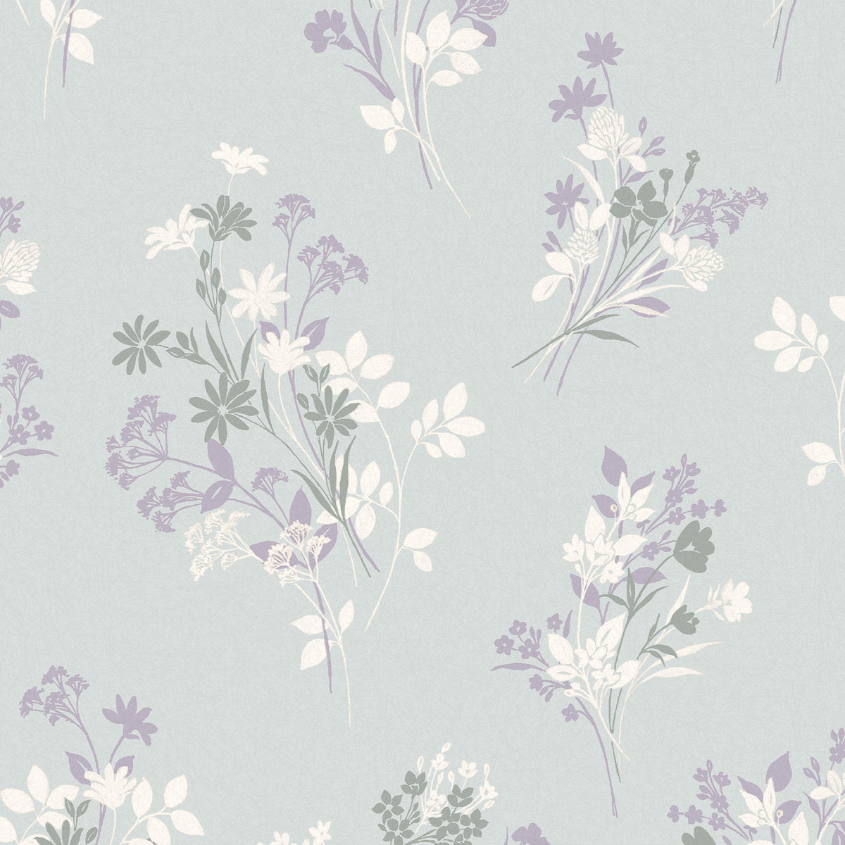 Laura Ashley Vliesbehang - Igerna - Pale Duck Egg Blue - Blauw 10mx52cm