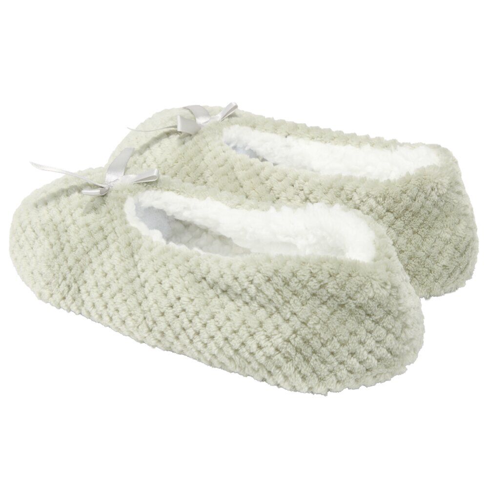 Chaussons ballerines fourrés femme gris 38/39