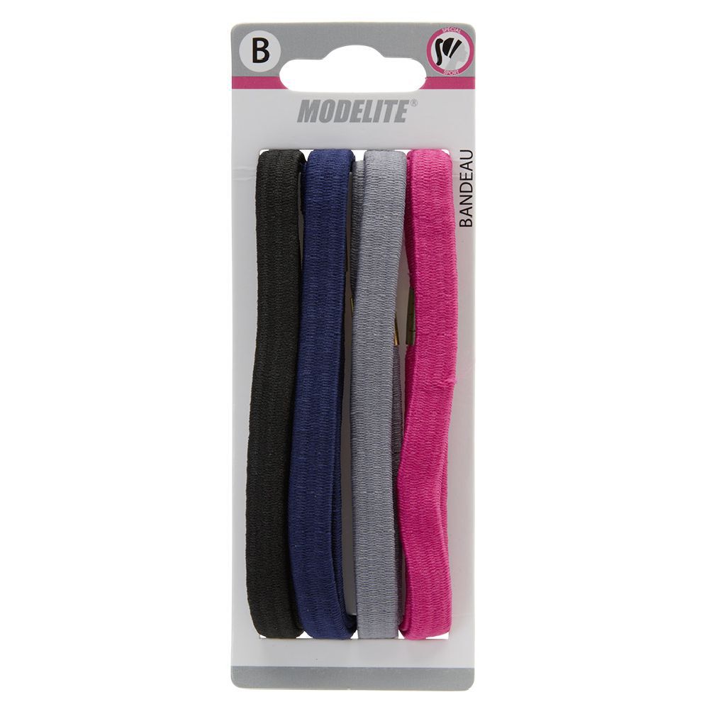Bandeau élastique uni x4
