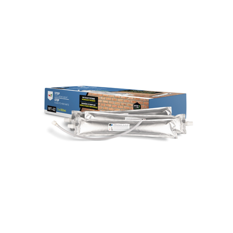 Crème d'injection murale Stop Humidité Montante WP7-402 0,55 L 3 pièces TEC7