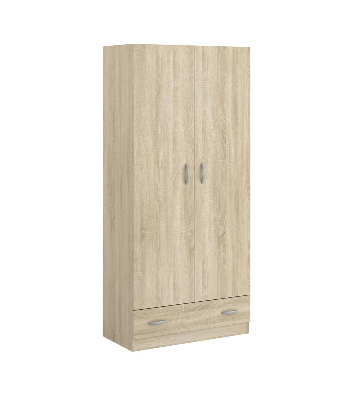 ORLANDO - Armoire 2 portes 2 tiroirs L78 x H170cm