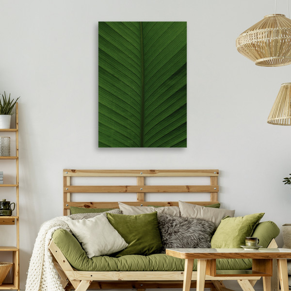 Feeby Obraz na płótnie, Liść bananowca makro 40x60