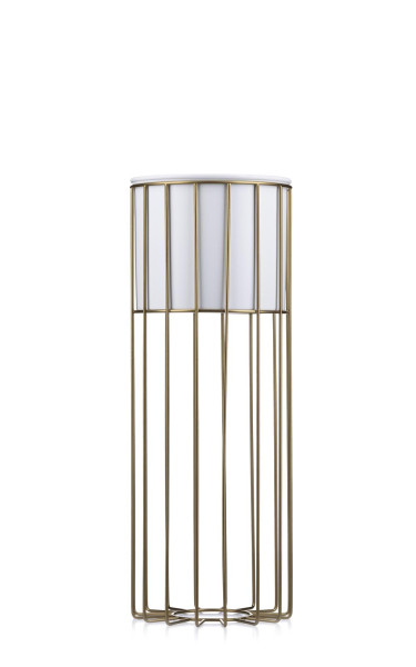 Kwietnik nowoczesny 55 cm złoto biały GLAM