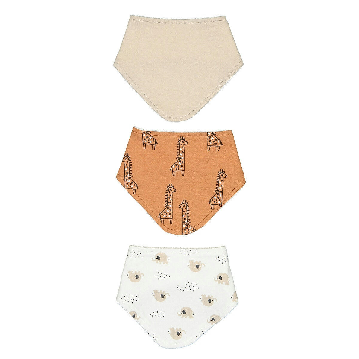 Lot de 3 bavoirs bandanas