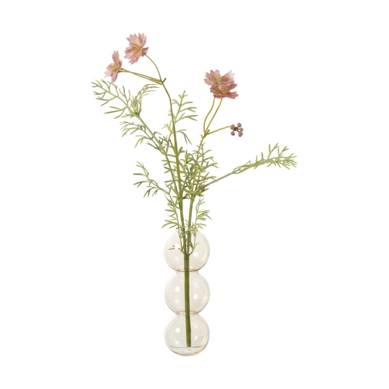 Vaas voor geurstokjes bollen - geel - &Oslash;6.5x16.5 cm