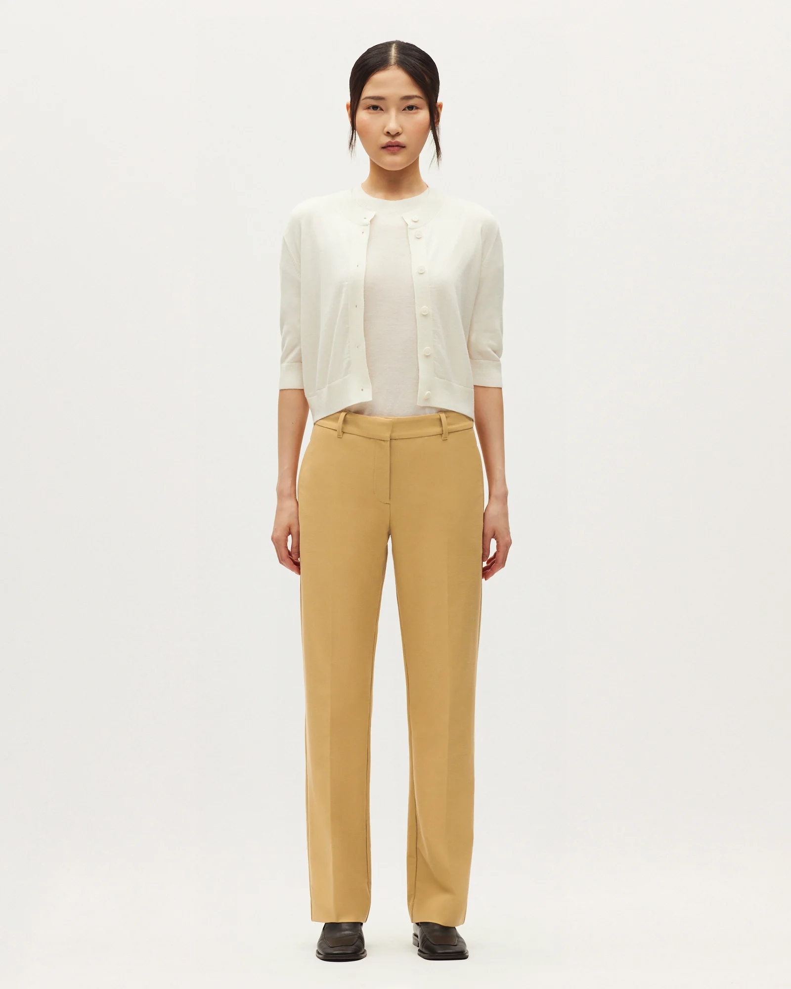 Pantalon droit ajusté