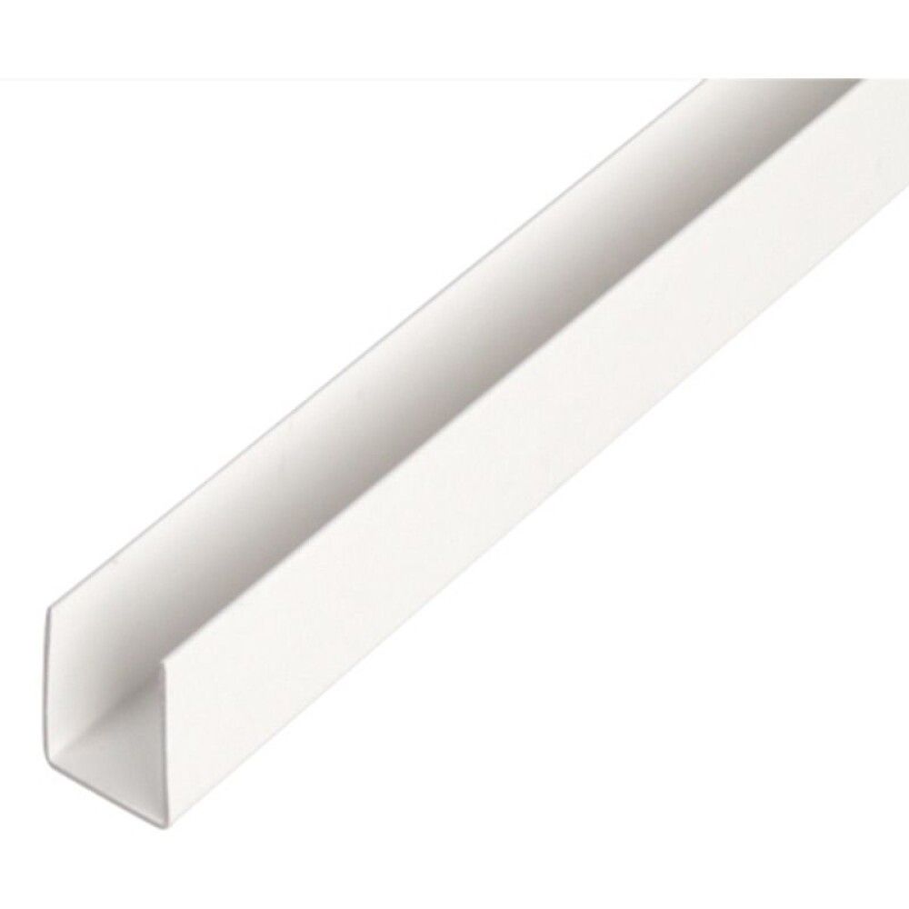 U-PROFIL GAH ALBERTS PVC 10X12X10MM 2M HVIT