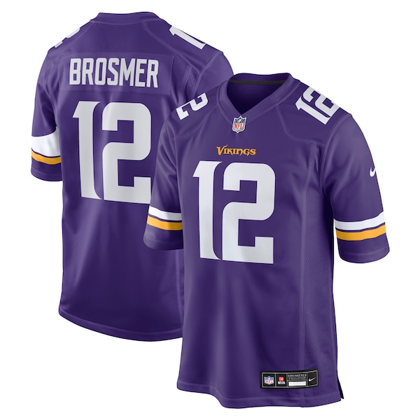 Max Brosmer Minnesota Vikings Nike Team Game Jersey -  Purple