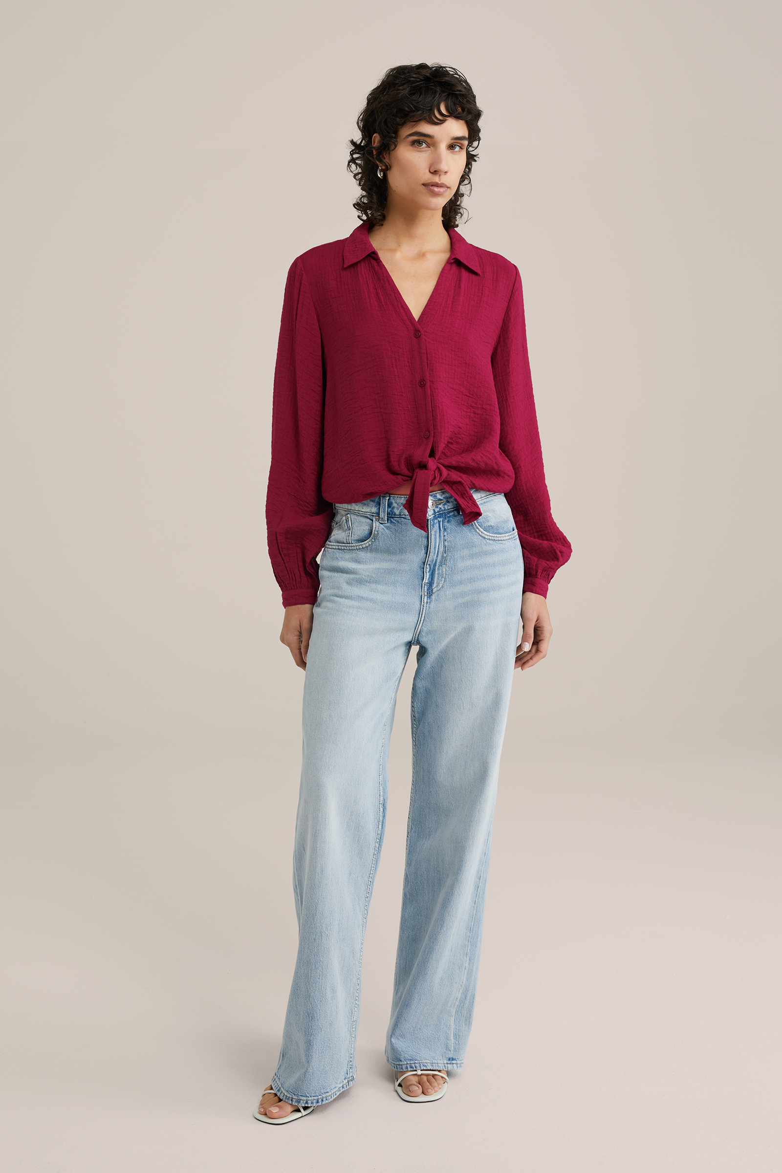 Dames blouse met structuur