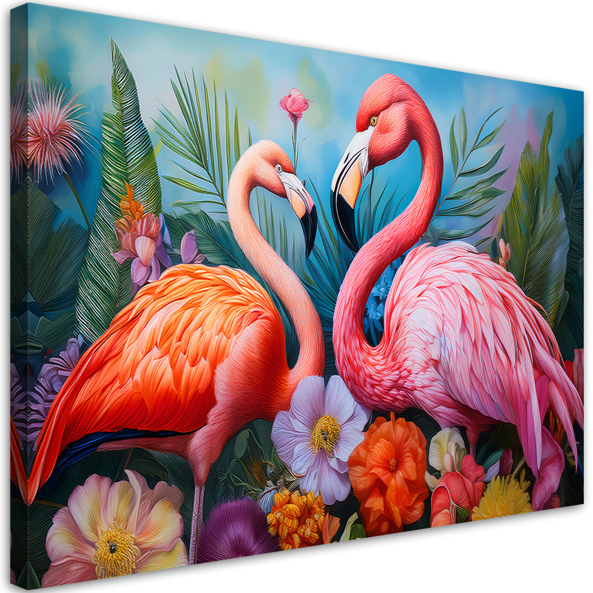 Feeby Obraz na płótnie, Flamingi Ptaki Zwierzęta Egzotyczne 60x40