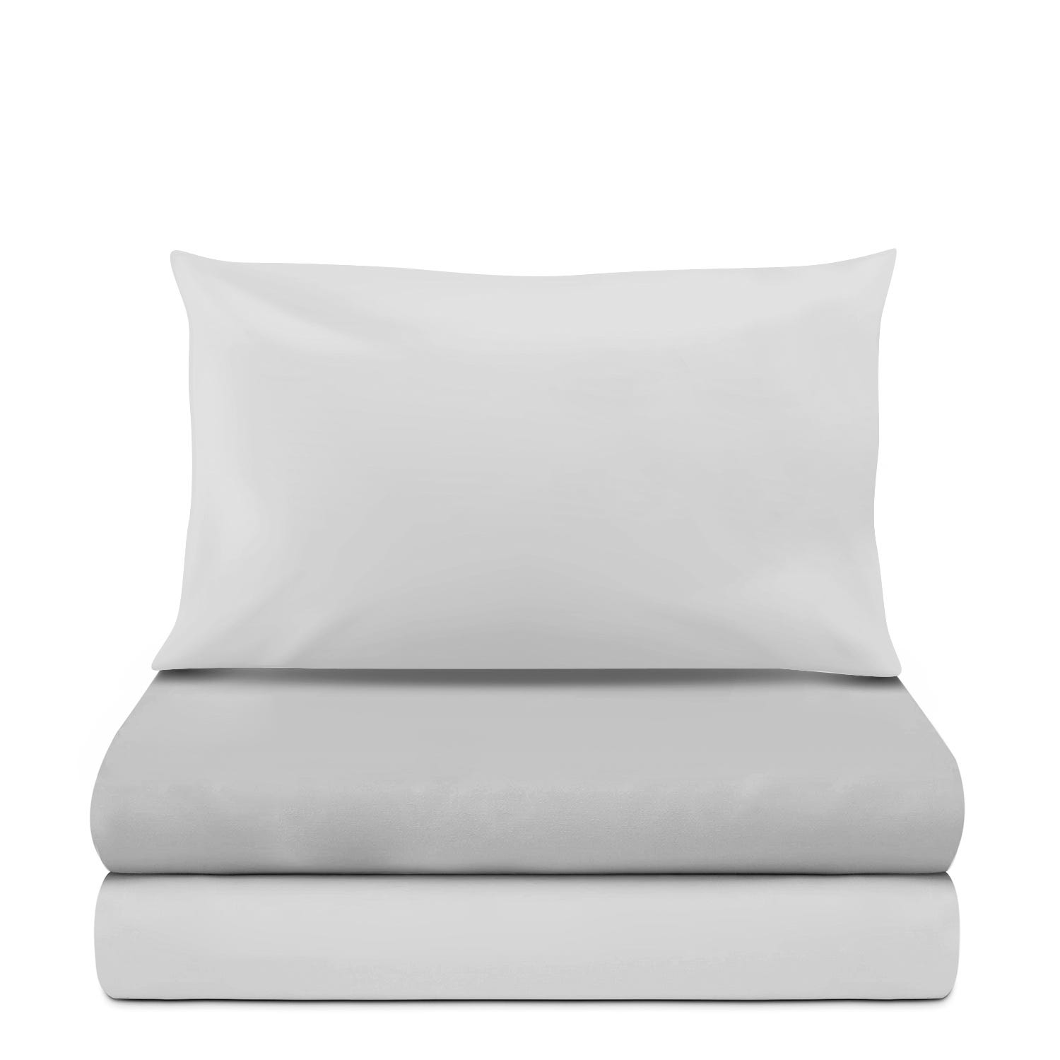 Completo letto singolo cotone grigio chiaro Nicoletta
