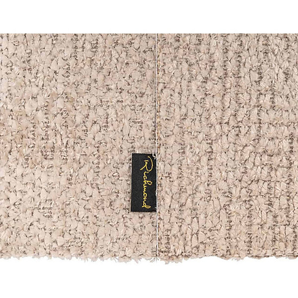 Abat jour tissu beige effet texturé pour une lumière chaleureuse 50,00 x 50,00 x 38,00 cm beige texturé effet bouclé