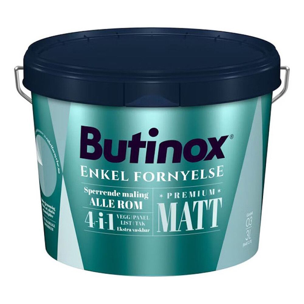 MALING BUTINOX PREMIUM MATT HVIT-BASE 2.7L