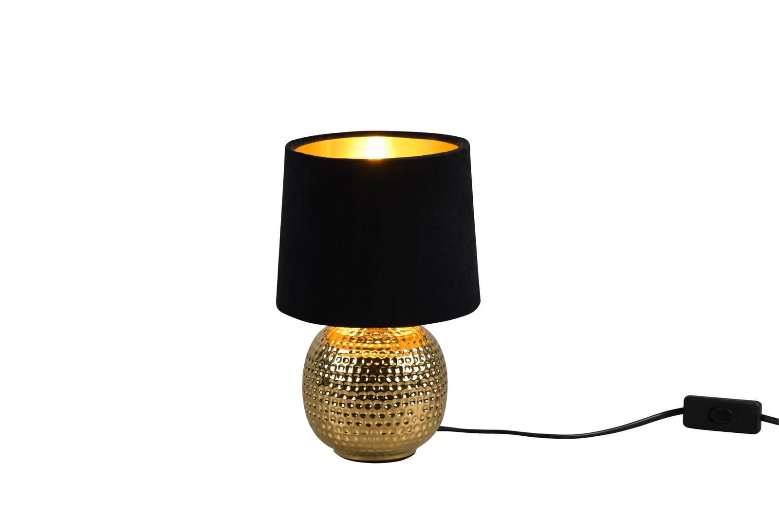 Lampa stołowazłoto-czarno-złota SOPHIA 1xE14x40W wys:26cm RL