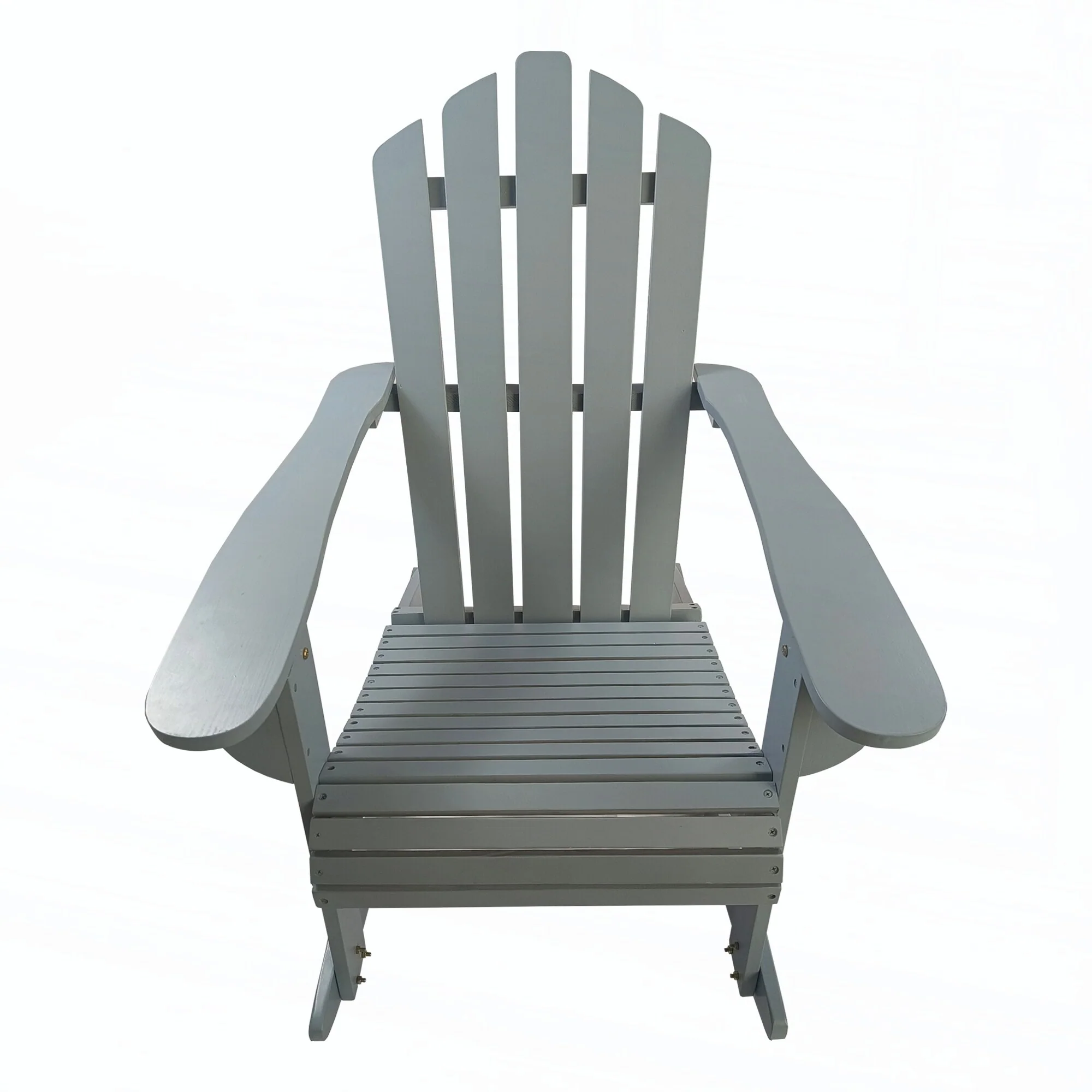 Reclining Wooden Outdoor Rocking Adirondack chair,walnut