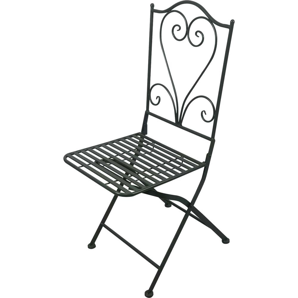 Lesli Living bistrostoel Viva la Vida - groen - 48x40x94cm - set van 2