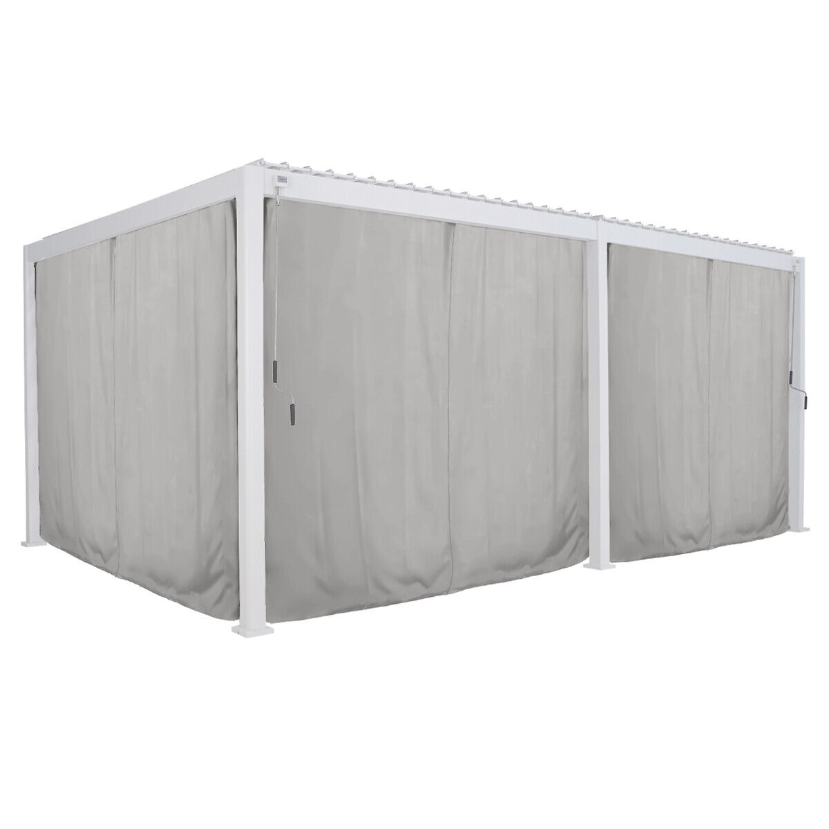 Cortinas e mosquiteiras para pérgola ÉVORA branco 3,6x6m